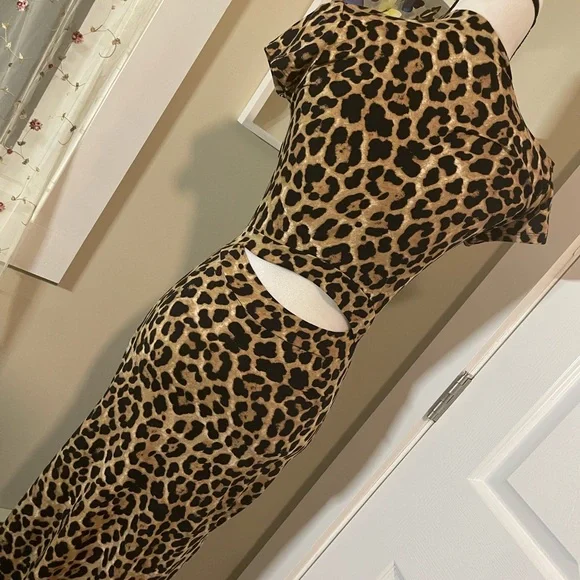 Scary Spice Leopard Print Maxi Dress - Picture 5 of 9